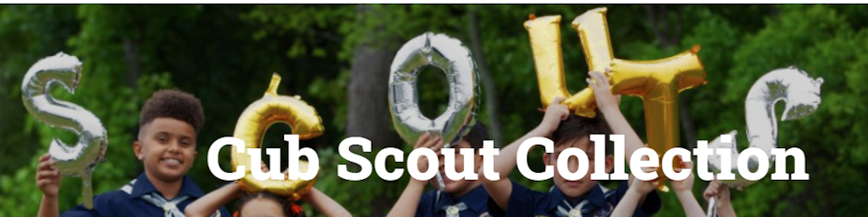 Banner promoting Cub Scout uniform collections